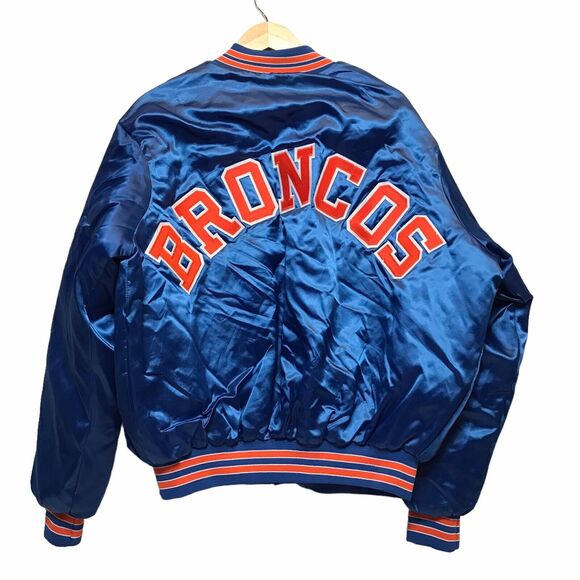 Vintage 1991 Locker Line XXL Denver Broncos Starter Style Spellout Jacket - Picture 6 of 16